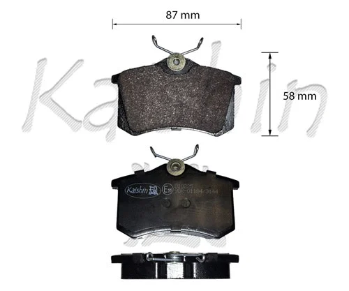 FK10225 KAISHIN Комплект тормозных колодок, дисковый тормоз (фото 1)