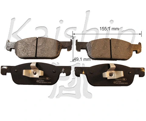 FK10304 KAISHIN Комплект тормозных колодок, дисковый тормоз (фото 1)