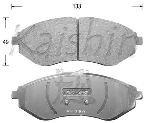 FK11129 KAISHIN Комплект тормозных колодок, дисковый тормоз (фото 1)