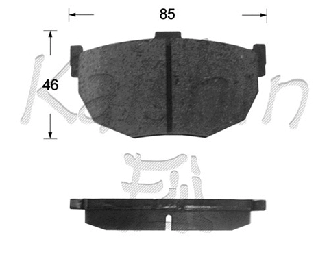 FK1113 KAISHIN Комплект тормозных колодок, дисковый тормоз (фото 1)