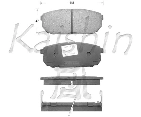 FK11133 KAISHIN Комплект тормозных колодок, дисковый тормоз (фото 1)