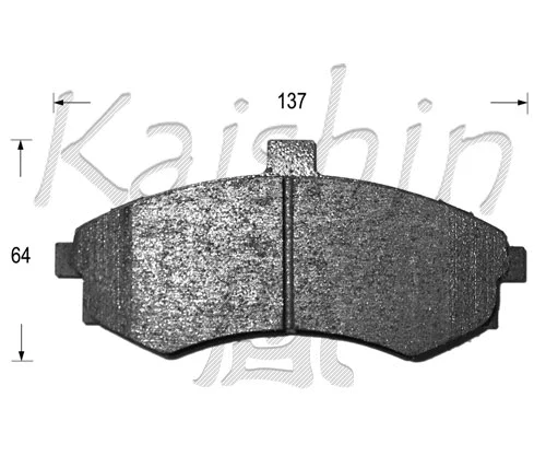 FK11142 KAISHIN Комплект тормозных колодок, дисковый тормоз (фото 1)