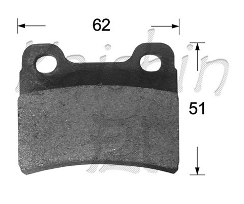 FK11181 KAISHIN Комплект тормозных колодок, дисковый тормоз (фото 1)