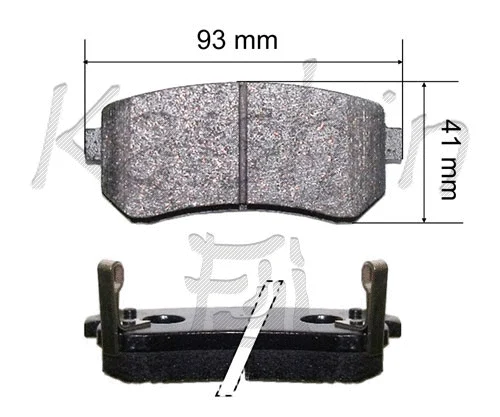 FK11195 KAISHIN Комплект тормозных колодок, дисковый тормоз (фото 1)