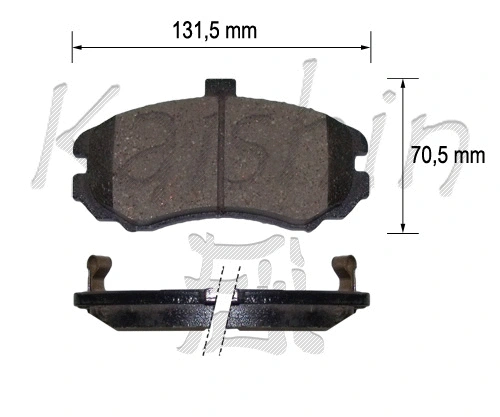 FK11224 KAISHIN Комплект тормозных колодок, дисковый тормоз (фото 1)