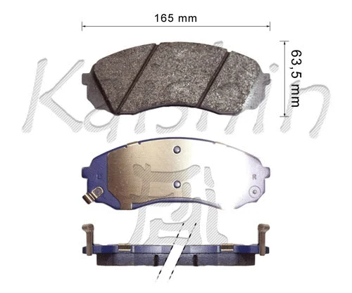 FK11236 KAISHIN Комплект тормозных колодок, дисковый тормоз (фото 1)