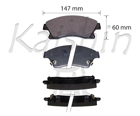 FK11291 KAISHIN Комплект тормозных колодок, дисковый тормоз (фото 1)