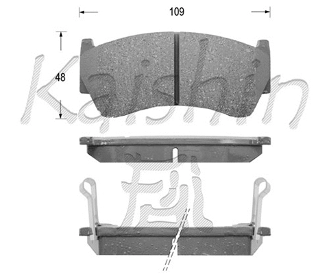 FK1227 KAISHIN Комплект тормозных колодок, дисковый тормоз (фото 1)