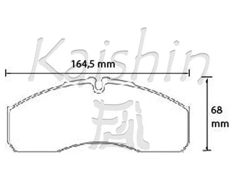 FK1321 KAISHIN Комплект тормозных колодок, дисковый тормоз (фото 1)