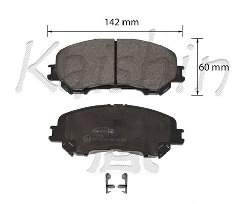 FK1339 KAISHIN Комплект тормозных колодок, дисковый тормоз (фото 1)