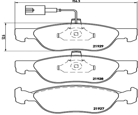 FK20028 KAISHIN Комплект тормозных колодок, дисковый тормоз (фото 1)