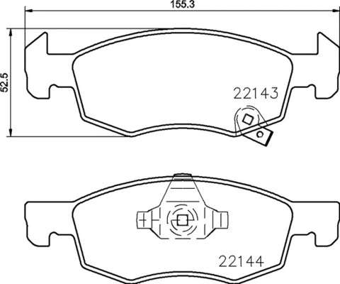 FK20052 KAISHIN Комплект тормозных колодок, дисковый тормоз (фото 1)