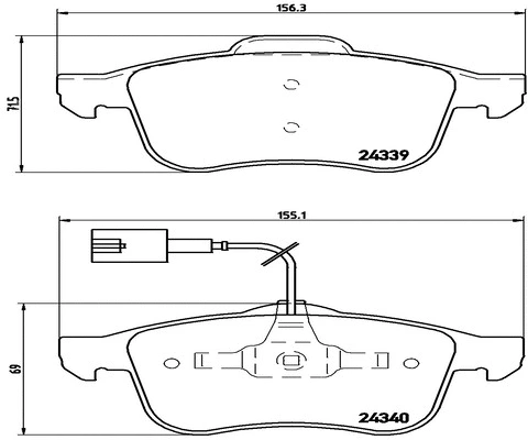 FK20066 KAISHIN Комплект тормозных колодок, дисковый тормоз (фото 1)