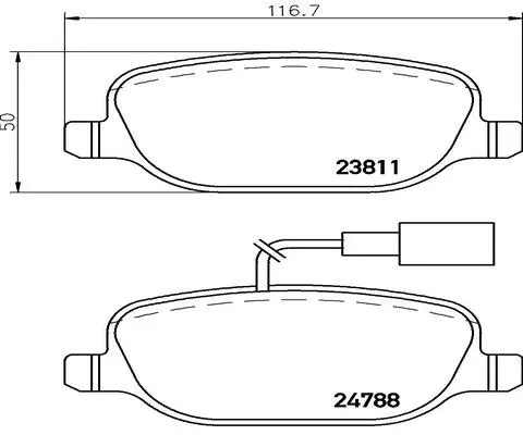 FK20087 KAISHIN Комплект тормозных колодок, дисковый тормоз (фото 1)