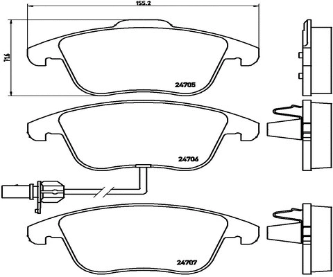 FK20093 KAISHIN Комплект тормозных колодок, дисковый тормоз (фото 1)