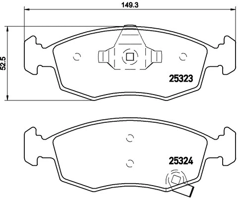 FK20196 KAISHIN Комплект тормозных колодок, дисковый тормоз (фото 1)