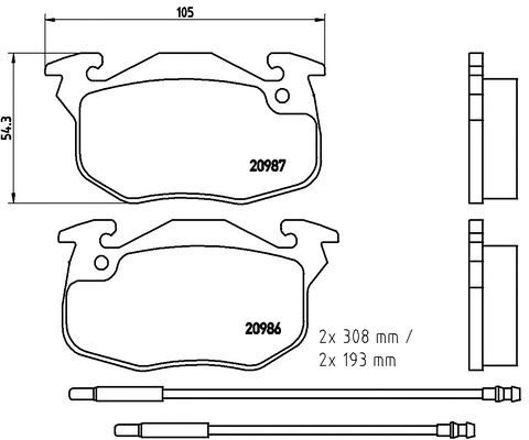 FK20226 KAISHIN Комплект тормозных колодок, дисковый тормоз (фото 1)