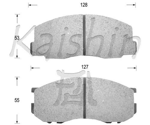 FK2026 KAISHIN Комплект тормозных колодок, дисковый тормоз (фото 1)