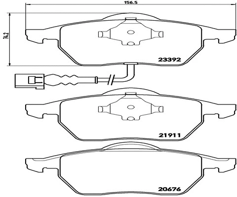 FK20278 KAISHIN Комплект тормозных колодок, дисковый тормоз (фото 1)