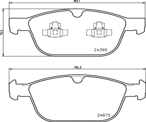 FK20293 KAISHIN Комплект тормозных колодок, дисковый тормоз (фото 1)