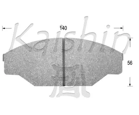 FK2069 KAISHIN Комплект тормозных колодок, дисковый тормоз (фото 1)