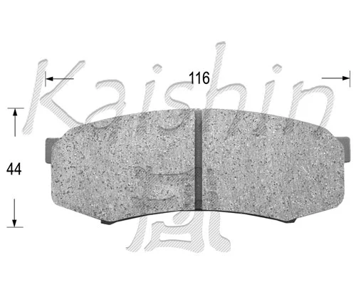 FK2090 KAISHIN Комплект тормозных колодок, дисковый тормоз (фото 1)