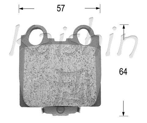 FK2173 KAISHIN Комплект тормозных колодок, дисковый тормоз (фото 1)