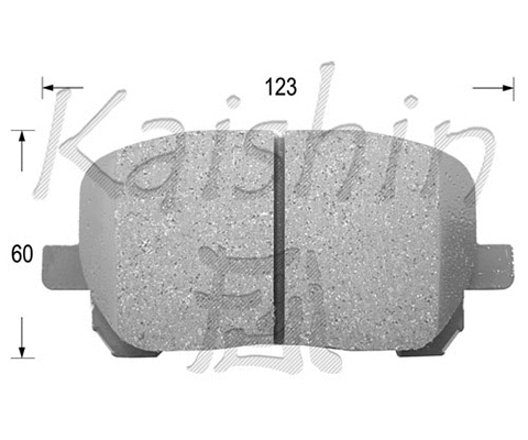 FK2217 KAISHIN Комплект тормозных колодок, дисковый тормоз (фото 1)