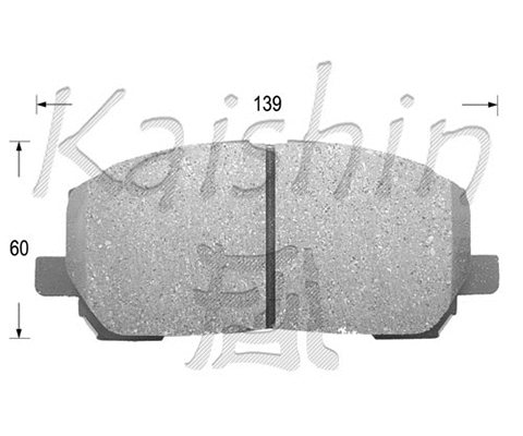 FK2231 KAISHIN Комплект тормозных колодок, дисковый тормоз (фото 1)