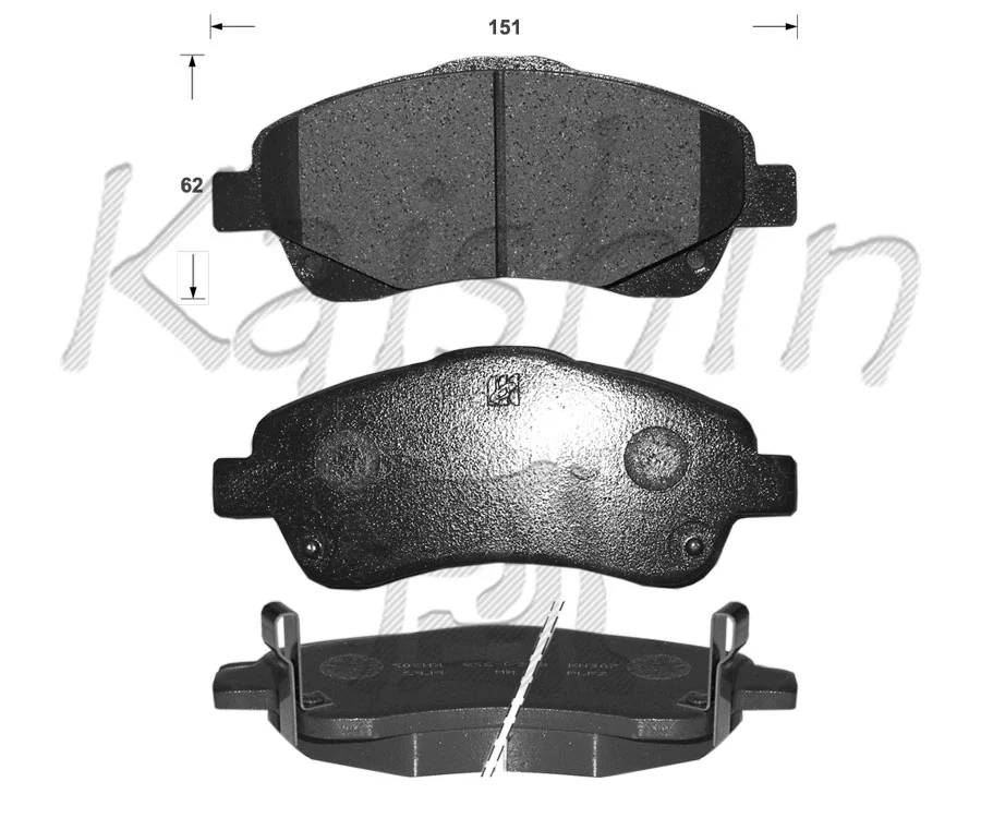 FK2233 KAISHIN Комплект тормозных колодок, дисковый тормоз (фото 1)