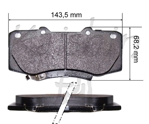 FK2310 KAISHIN Комплект тормозных колодок, дисковый тормоз (фото 1)