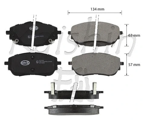 FK2330 KAISHIN Комплект тормозных колодок, дисковый тормоз (фото 1)