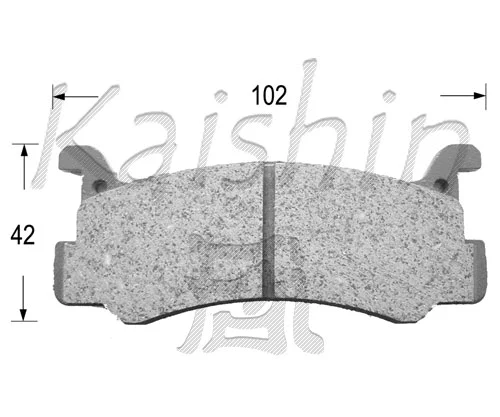 FK3031 KAISHIN Комплект тормозных колодок, дисковый тормоз (фото 1)