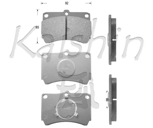 FK3049 KAISHIN Комплект тормозных колодок, дисковый тормоз (фото 1)