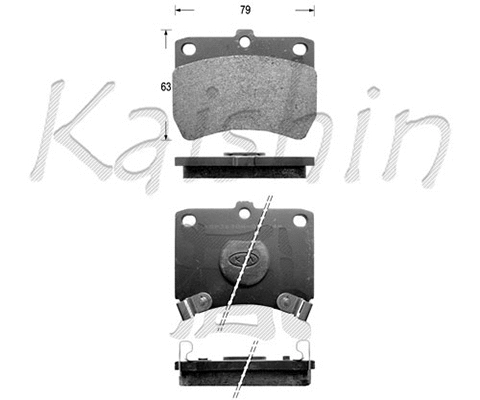 FK3050 KAISHIN Комплект тормозных колодок, дисковый тормоз (фото 1)