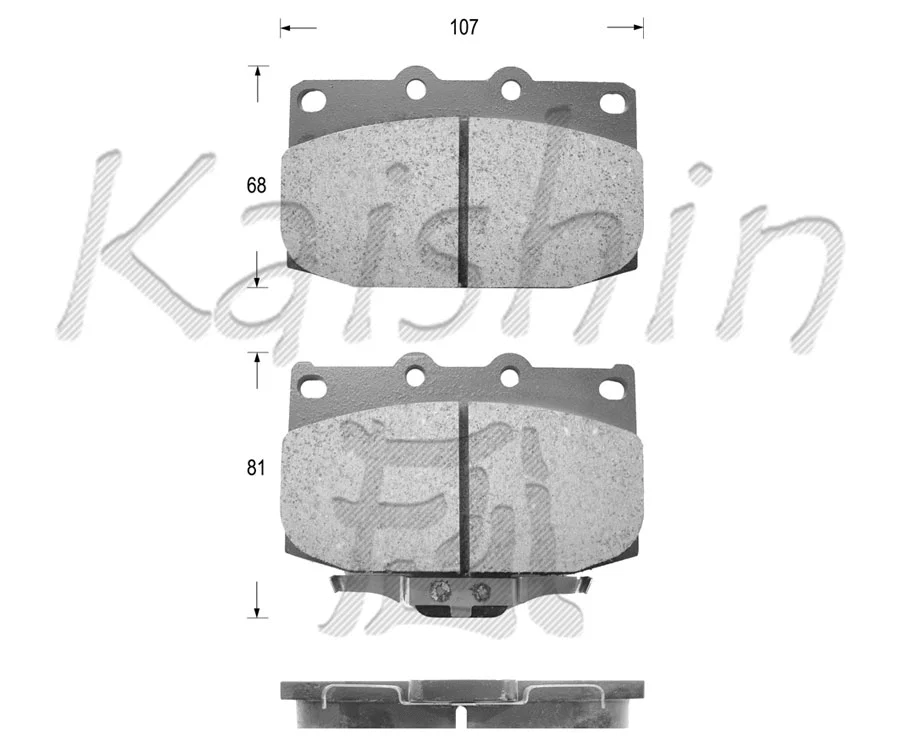 FK3077 KAISHIN Комплект тормозных колодок, дисковый тормоз (фото 1)