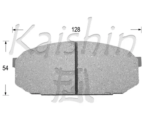 FK3082 KAISHIN Комплект тормозных колодок, дисковый тормоз (фото 1)