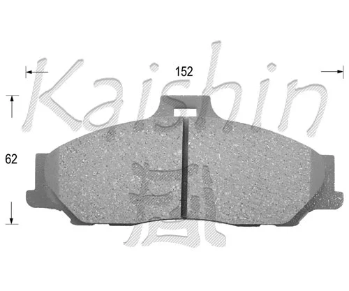 FK3119 KAISHIN Комплект тормозных колодок, дисковый тормоз (фото 1)