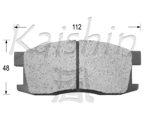 FK5010 KAISHIN Комплект тормозных колодок, дисковый тормоз (фото 1)