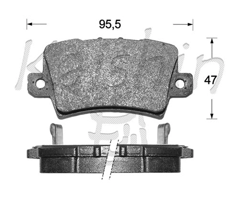 FK5150 KAISHIN Комплект тормозных колодок, дисковый тормоз (фото 1)