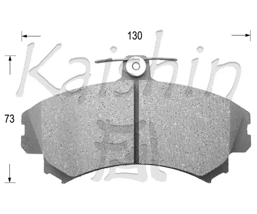 FK6090 KAISHIN Комплект тормозных колодок, дисковый тормоз (фото 1)