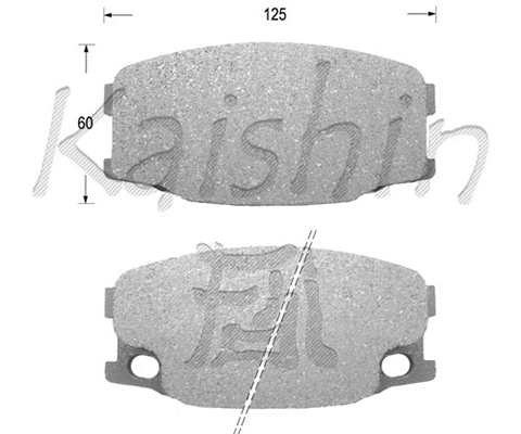 FK6091 KAISHIN Комплект тормозных колодок, дисковый тормоз (фото 1)