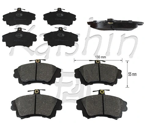 FK6126 KAISHIN Комплект тормозных колодок, дисковый тормоз (фото 1)