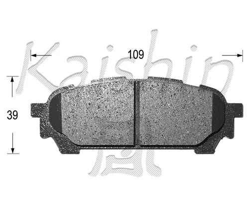 FK7059 KAISHIN Комплект тормозных колодок, дисковый тормоз (фото 1)