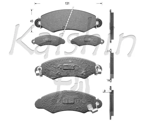 FK9046 KAISHIN Комплект тормозных колодок, дисковый тормоз (фото 1)