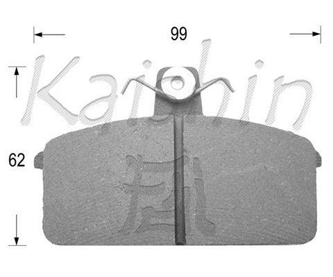 FK9056 KAISHIN Комплект тормозных колодок, дисковый тормоз (фото 1)