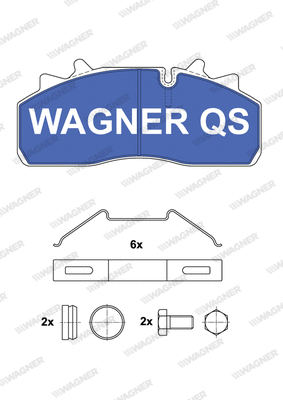 2915904950 WAGNER Комплект тормозных колодок, дисковый тормоз (фото 1)