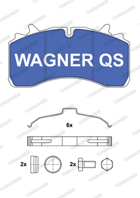 2916204950 WAGNER Комплект тормозных колодок, дисковый тормоз (фото 1)