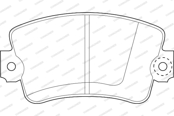 WBP20488A WAGNER Комплект тормозных колодок, дисковый тормоз (фото 1)