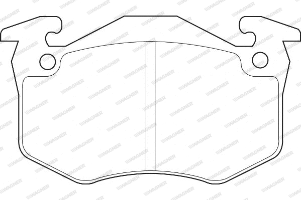 WBP20634A WAGNER Комплект тормозных колодок, дисковый тормоз (фото 1)